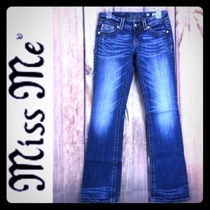 Miss Me Embroidered Bling Boot 28/33 1/2